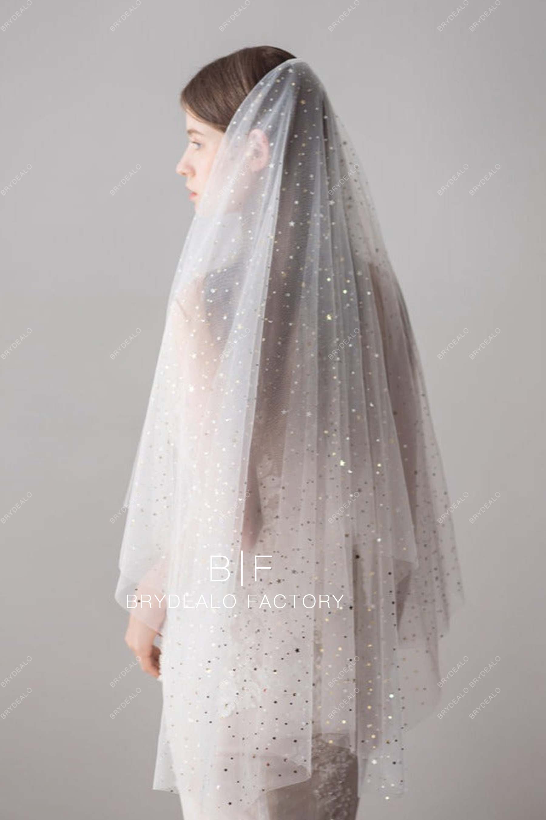 GALAXY  Bridal Veil with Sparkle – Noon on the Moon