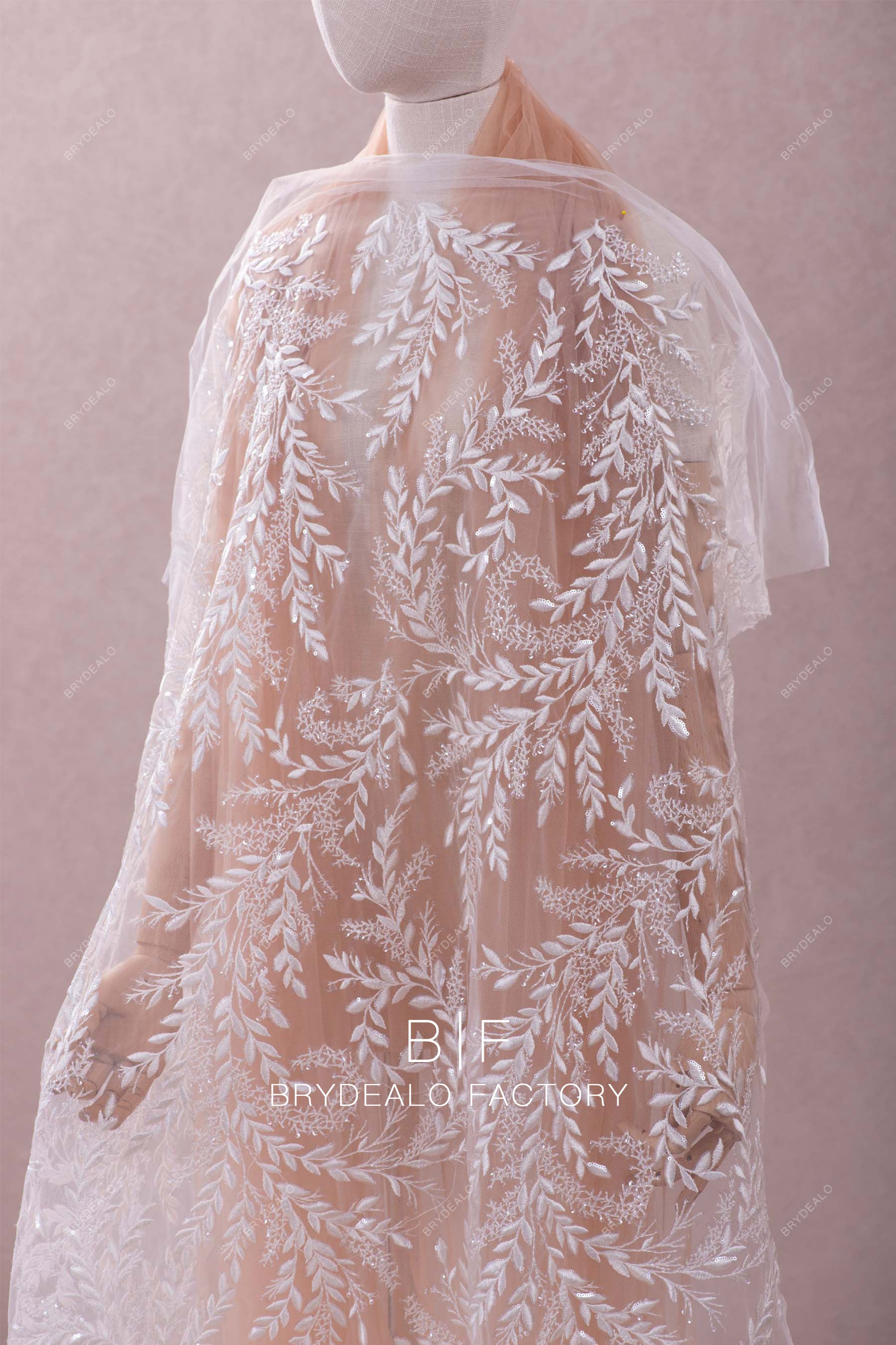 Embroidered Tulle Lace Nouveau - Nehelenia Patterns