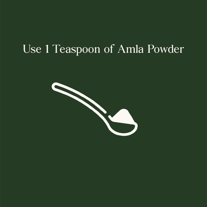 Use 1 teaspoon of gooseberry powder