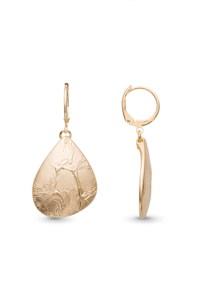 Sculptured 24K Gold Plated  Earrings