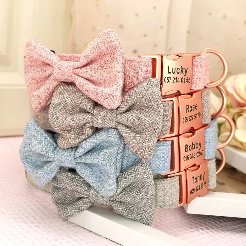 Coleira Personalizada Para Pets Ajustável