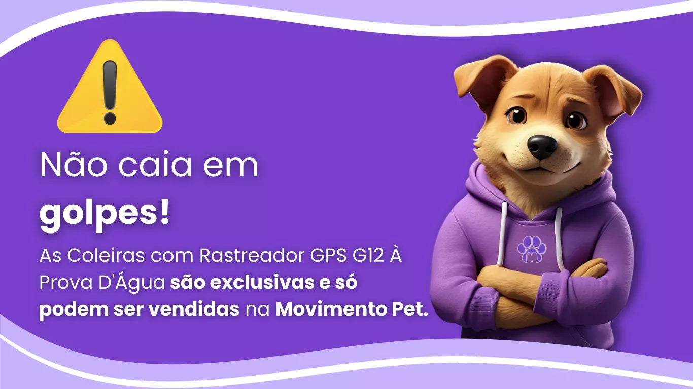 Coleira com Rastreador GPS G12 À Prova D'Água