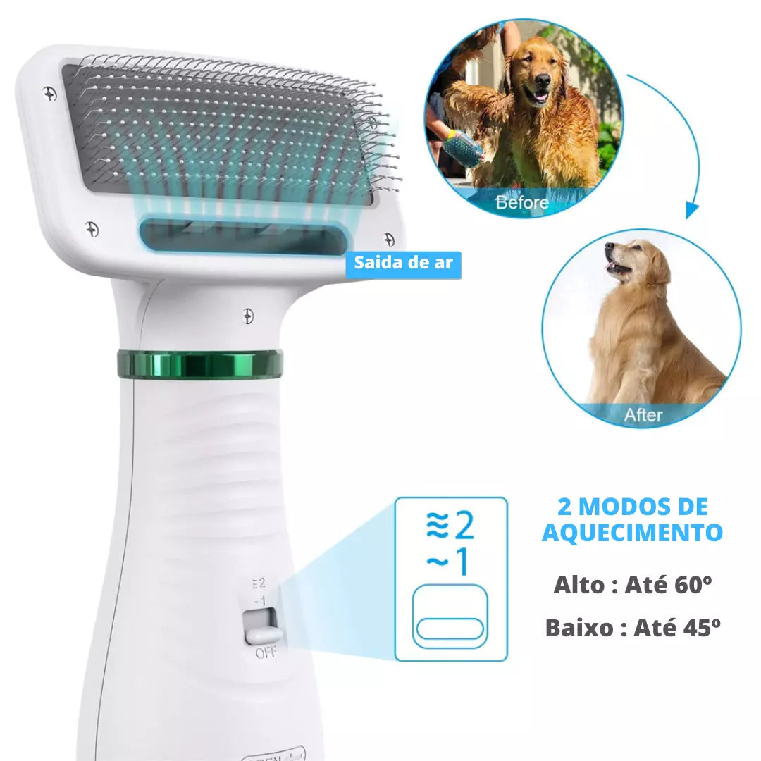 Secador e Escova para Pets | Dryer Pet Plus