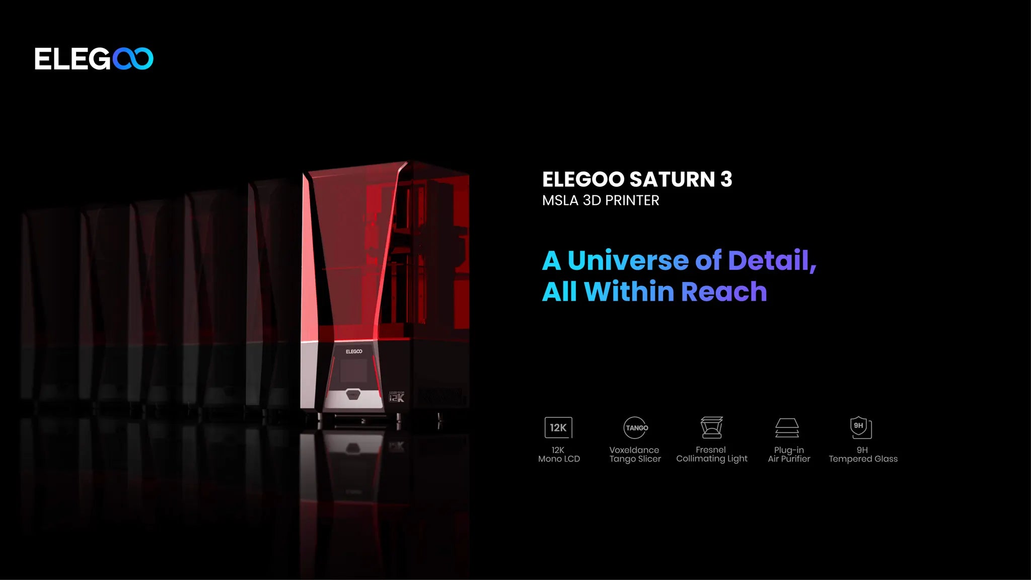  ELEGOO Saturn 3 MSLA 3D Printer, Desktop Resin 3D