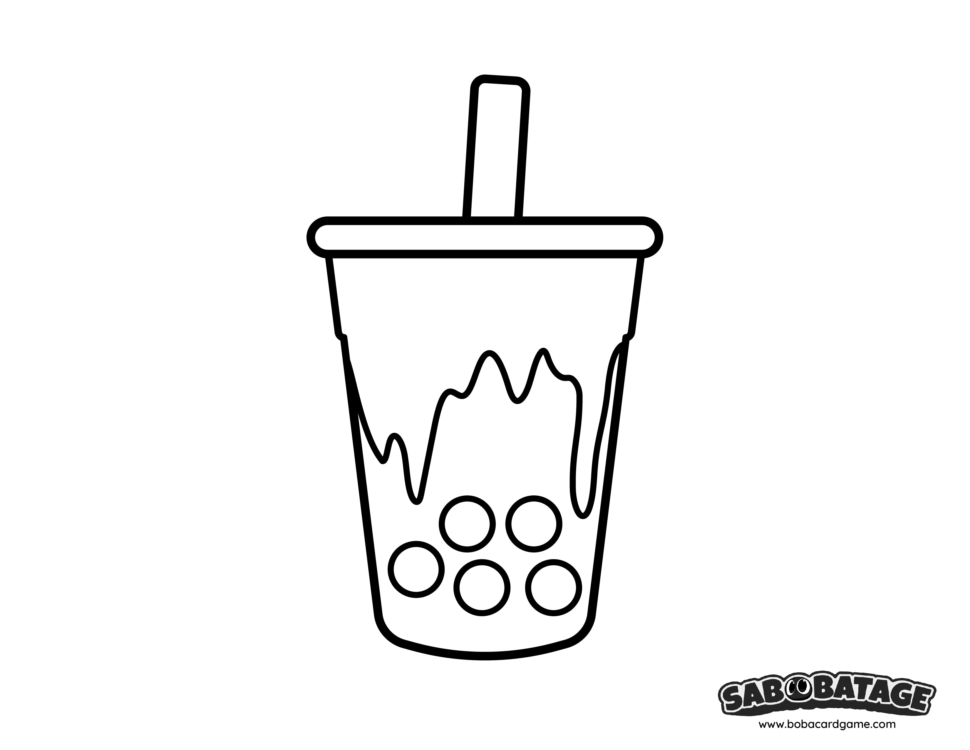 plastic cup coloring page