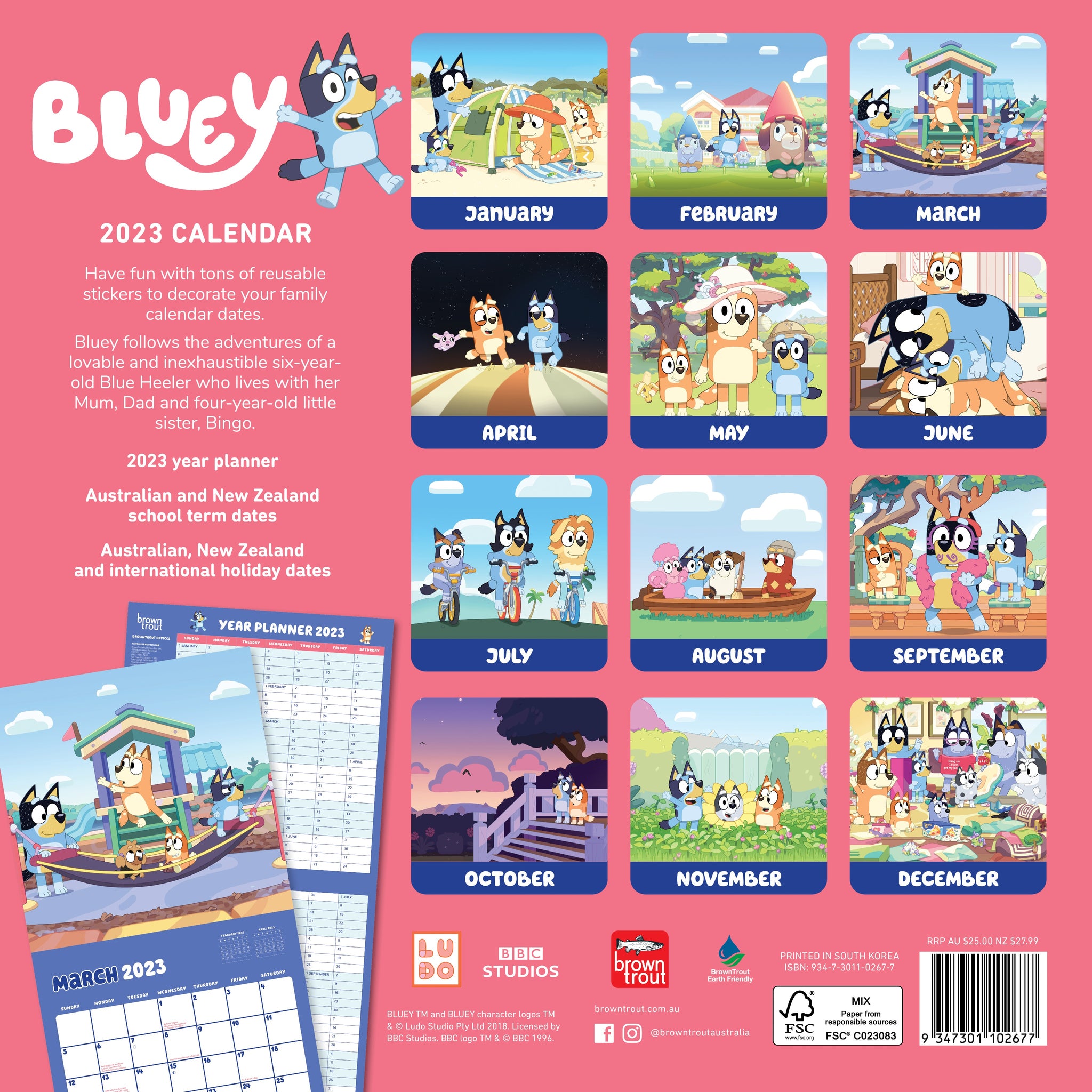 Bluey Calendar 2024 Seasons 1 3 Bluey Family Calendar vrogue.co