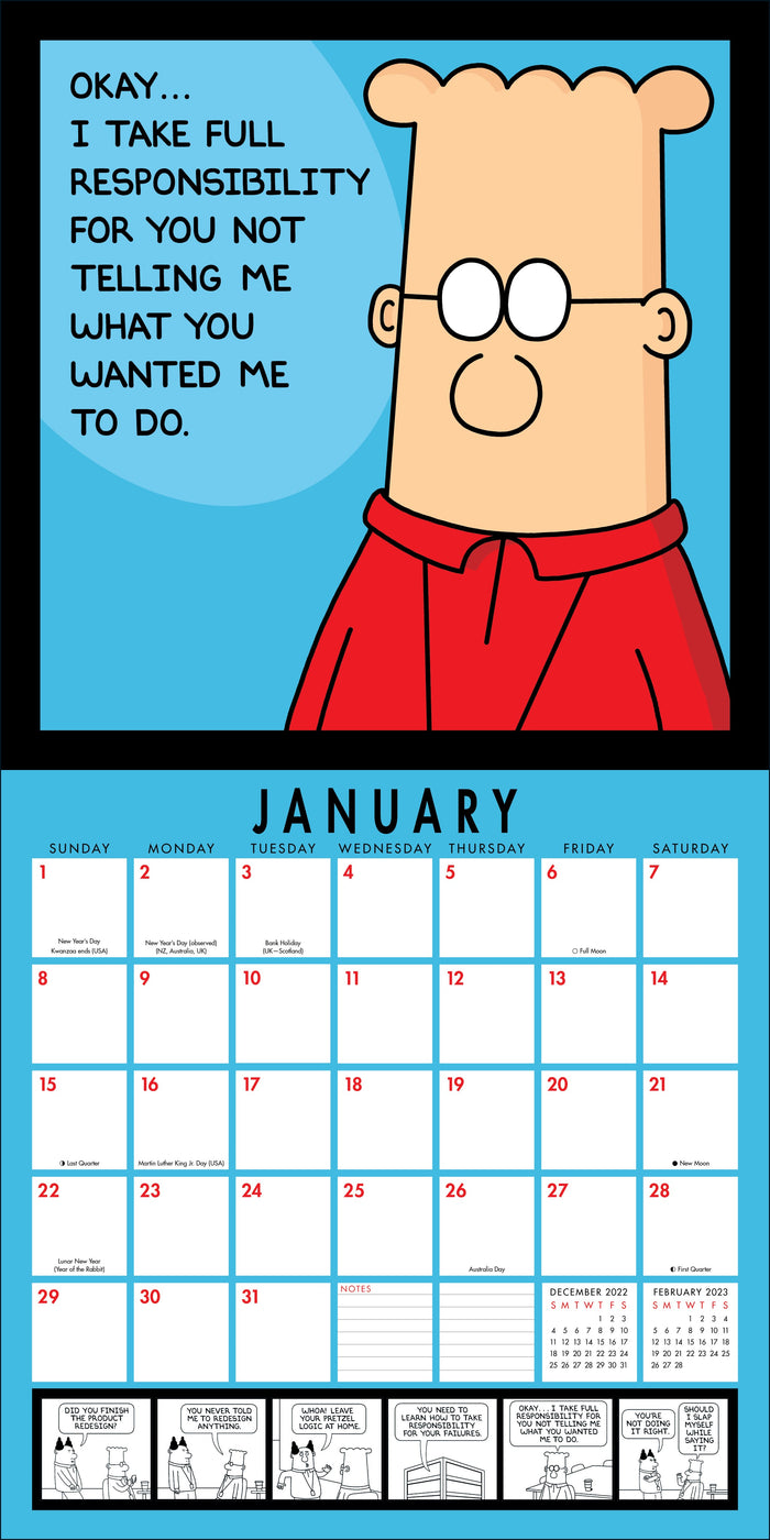 Dilbert Calendar 2023 Customize and Print