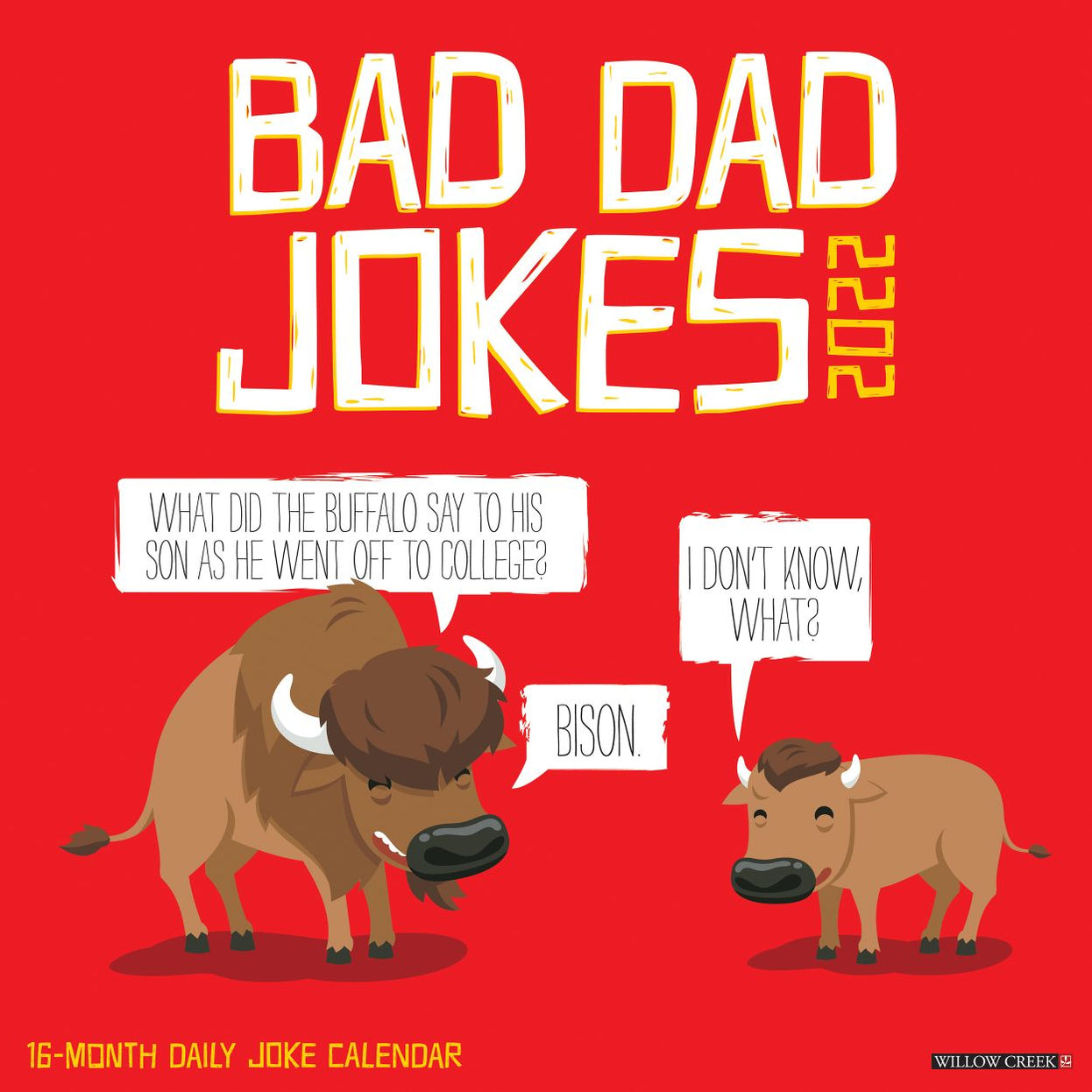 Bad Dad Jokes 2022 Square Wall Calendar