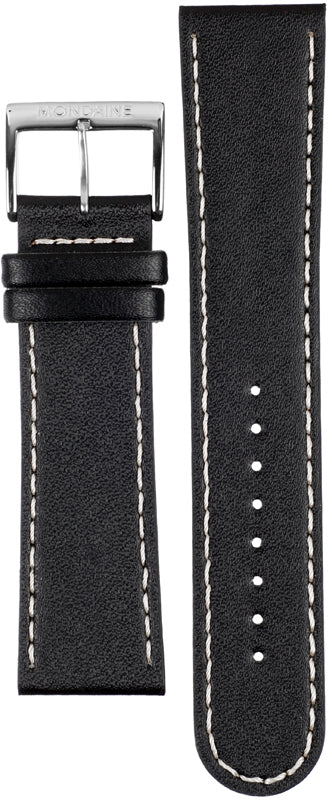 watch straps black leather