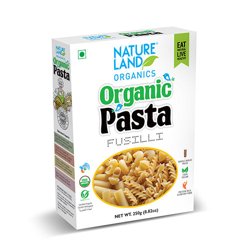 Buy Organic Fusilli Pasta 250 Gm Online | Natureland Organics