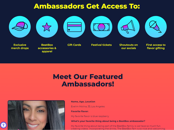 Ambassadors Get Access To: