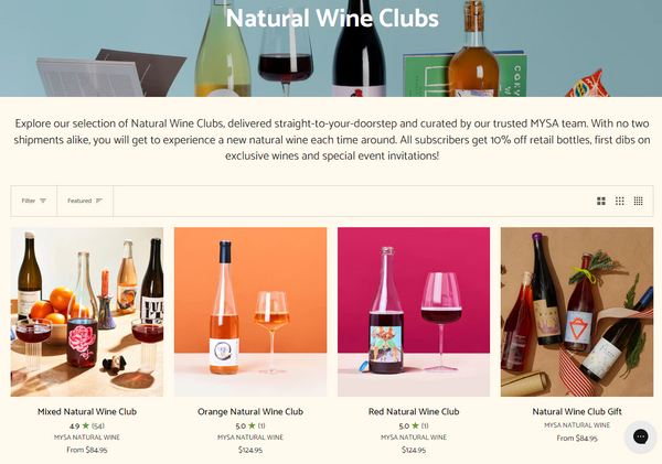 Natural Wine Clubs