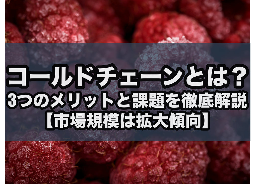 コールドチェーンとは？3つのメリットと課題を徹底解説【市場規模は拡大傾向】