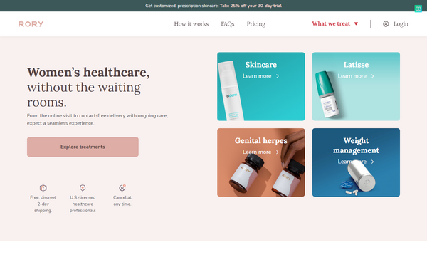 Rory - A Digital Health Clinic for Women