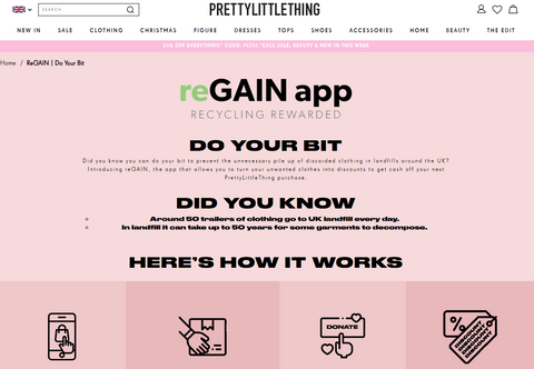 PrettyLittleThing has launched its resale marketplace app