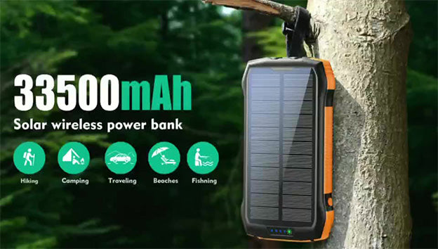Solar charger wireless power bank