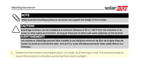 SolarEdge Installation Instructions