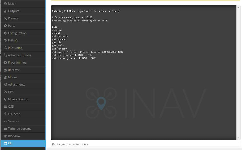 CRSF_INAV_CLI