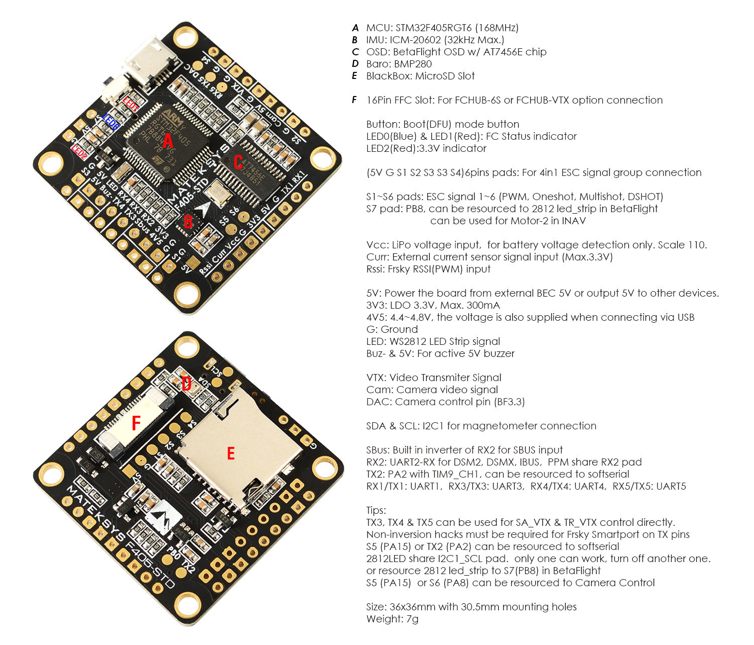 FLIGHT CONTROLLER F405-STD