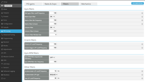 PID tuning_Filters