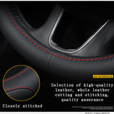 Car Steering Wheel Cover Anti-Slip for BMW X1 X2 X3 X4 X5 X6 X7 M3 M4 M5 M6 1 2 3 4 5 6 7 Series Logo 38cm Accessories - LUCKparts