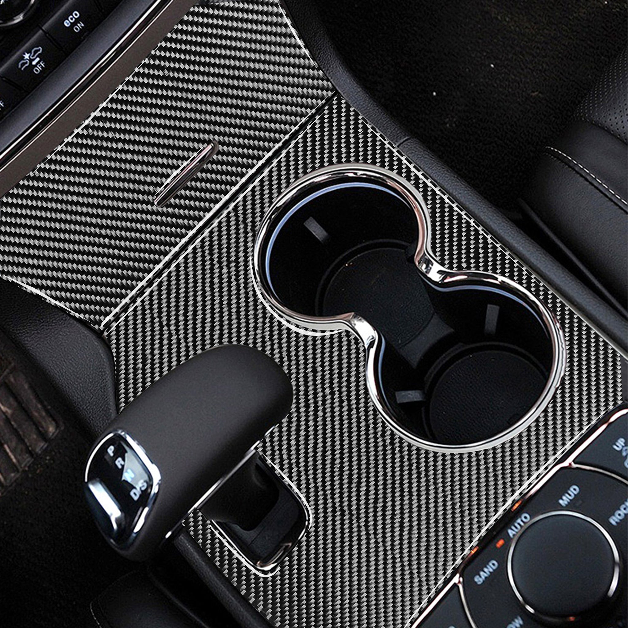 Electronic Gearshift Decoration Cover Sticker Trim Decal