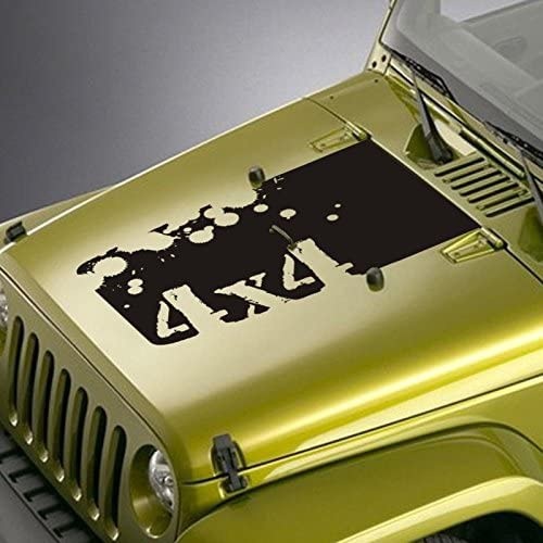 For Hood Decal Fits Jeep Wrangler TJ YJ JK 4x4 Off Road