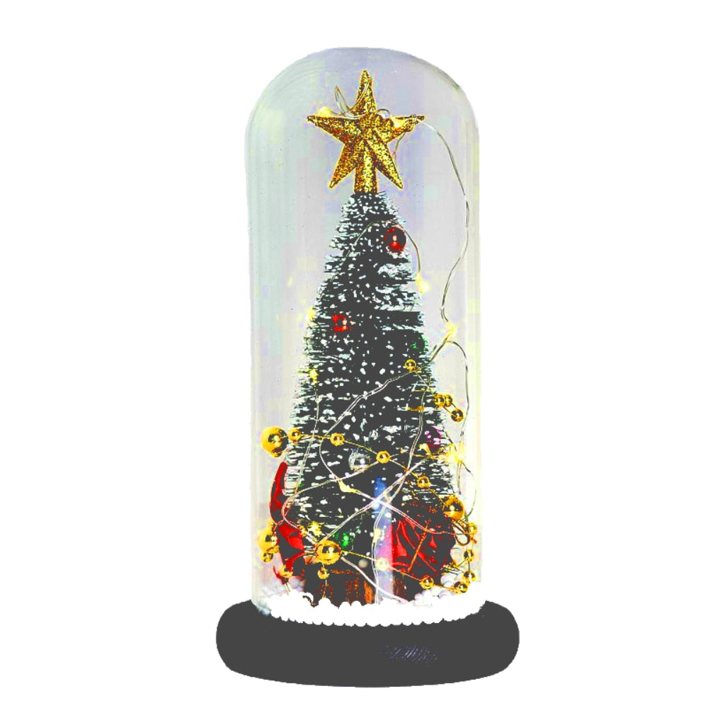 Mini Christmas Tree Led Night Light Navidad Table Lamp Weeding Bedroom Home Xmas Decorations 2022 New Year Holiday Kids Gift | Luckparts