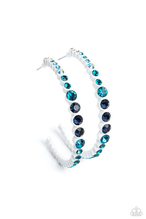 Gossip CURL - Blue Earring - JewLz4u Gemstone Gallery