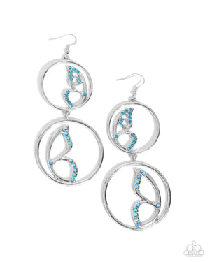 Admittedly Aerial - Blue Earring - JewLz4u Gemstone Gallery