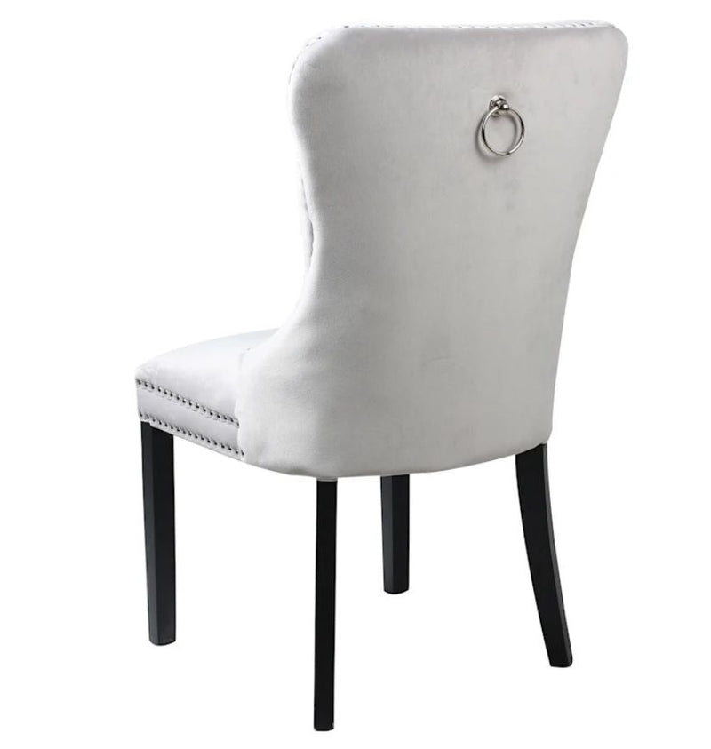 ring back velvet chair