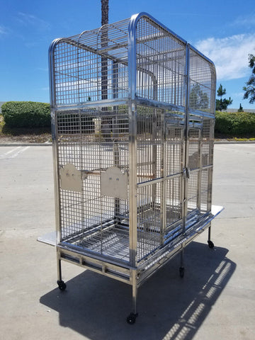 stainless steel parrot cage