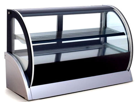 59 Curved Glass Stainless Steel Deli Cake Display Case