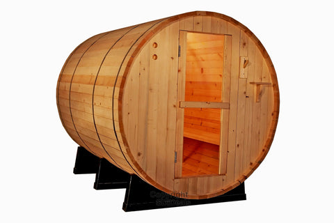 8' Ft Canadian PINE Wood Barrel Sauna Wet / Dry Spa 220V 9KW - 6 Perso –  SDI Factory Direct Wholesale