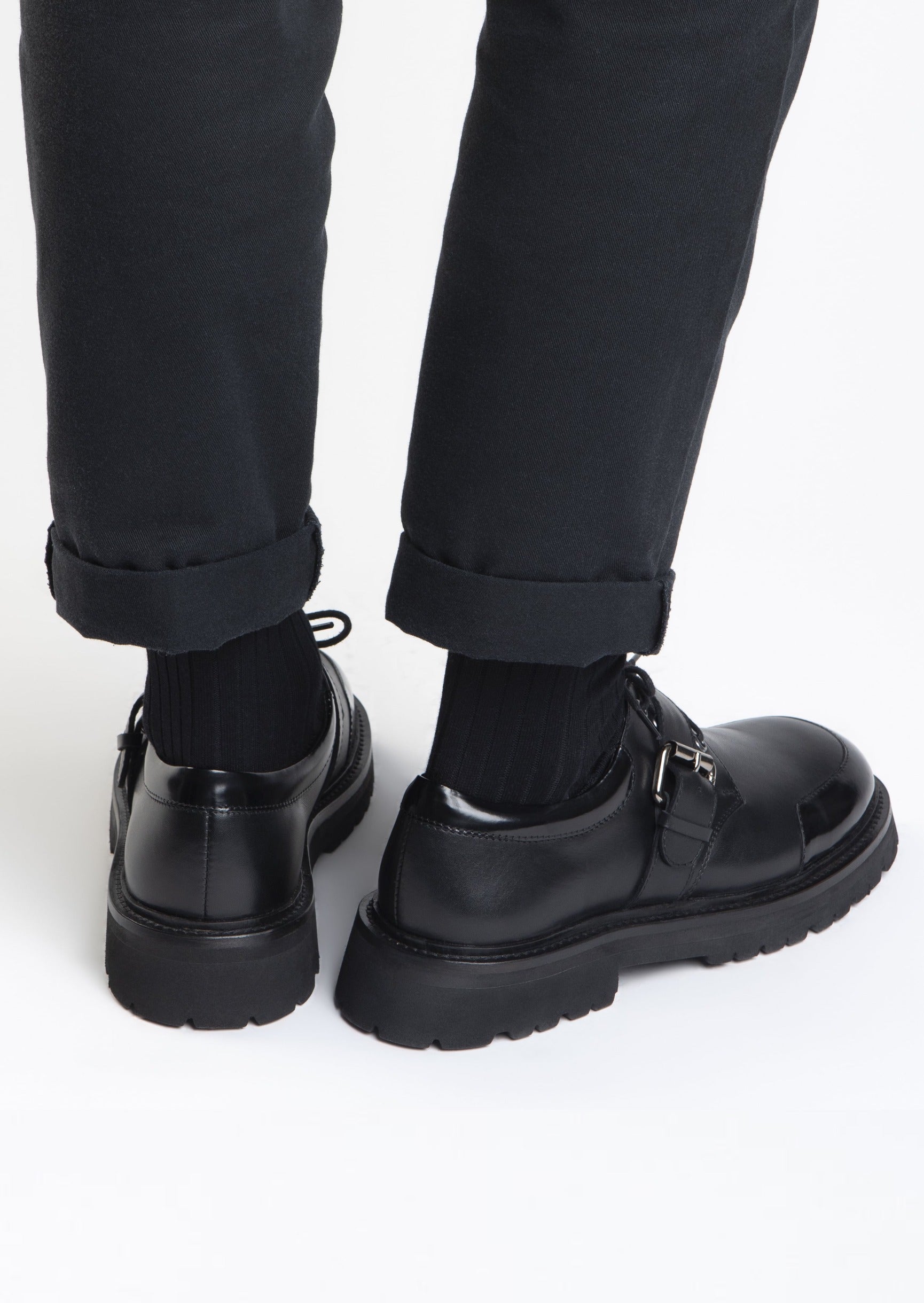 Trap Black Buckle Shoe