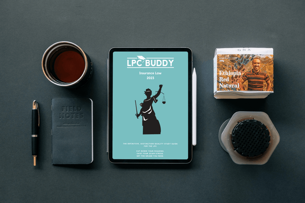 LPC Buddy Insurance Law 2023 on iPad