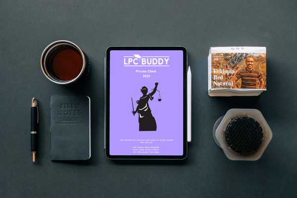 LPC Buddy Private Client 2023 on an iPad