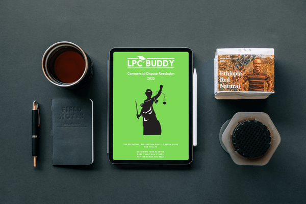 LPC Buddy 2023 Commercial Dispute Resolution on iPad