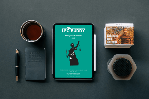 LPC Buddy Family Law 2023 on iPad