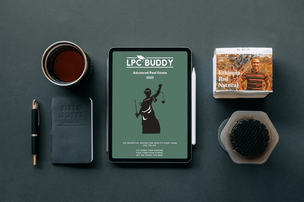 LPC Buddy Advanced Real Estate 2023 on an iPad