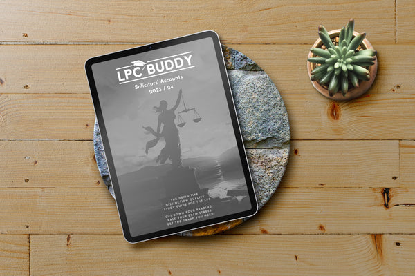 LPC Buddy Solicitors' Accounts Digital Distinction Quality Study Guide for the LPC