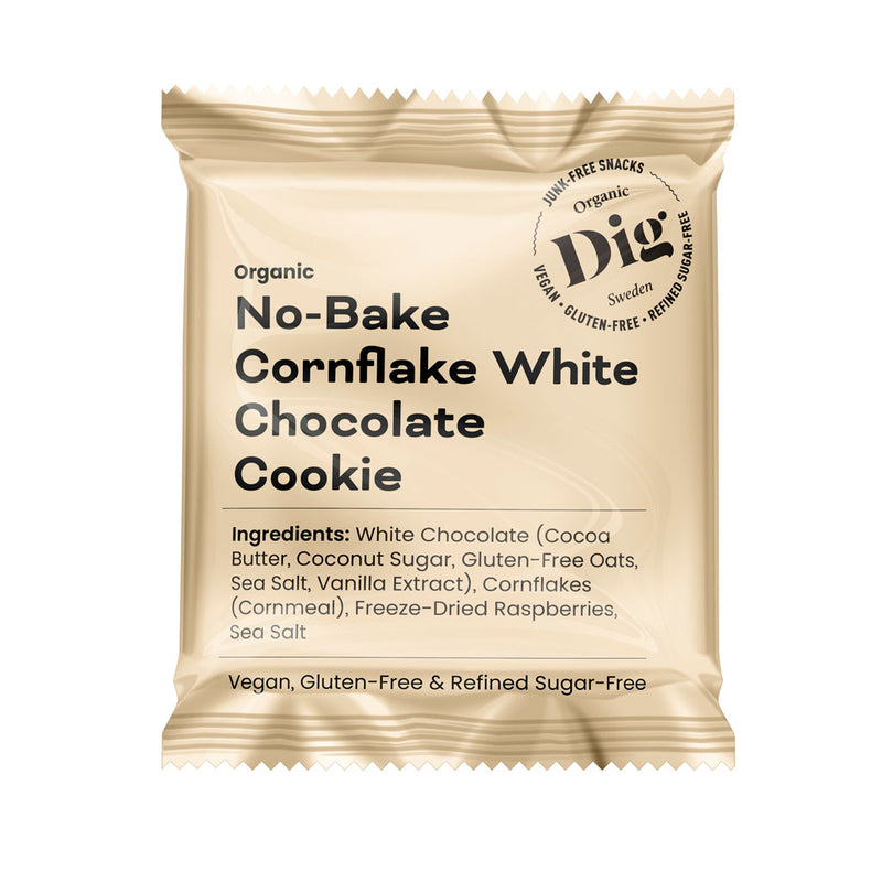 Get Raw Dig No-Bake Cornflake White Chocolate Cookie -raakakeksi, 30 g