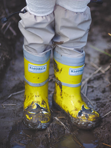 KidORCA Kids Rain Pants Hard Shell Waterproof _ Navy