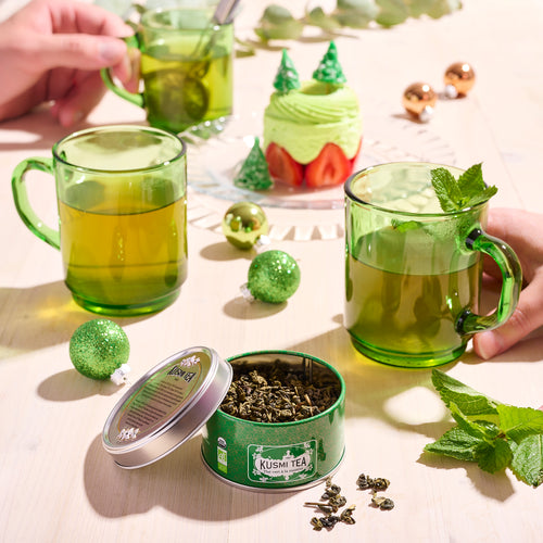 Coffret Kusmi Tea Doll Les Verts Thé Vert à la menthe Nanah 125 g