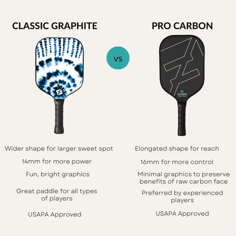 graphite vs carbon pickleball paddle