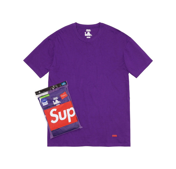 Supreme Hanes Bandana Tagless Tees [Red] (2 Pack) — PURE