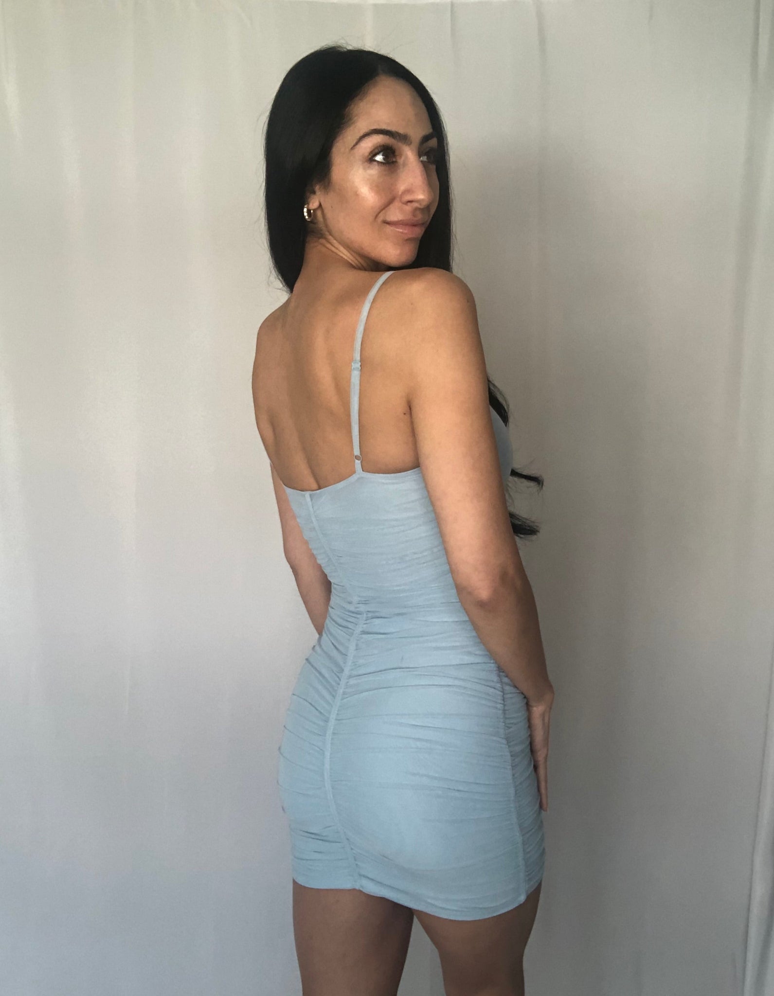 baby blue mini dresses