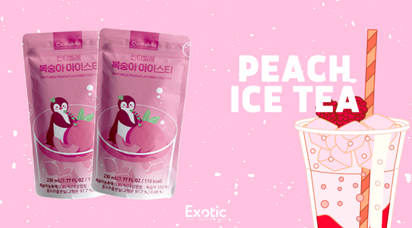 Cantabile Korean Pouch Drink - Peach Ice Tea Flavor