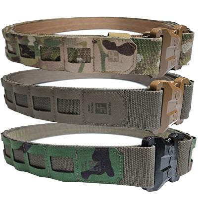 DLP Tactical Kydex Reinforced Cobra Buckle Pistol Belt Medium / Ranger Green