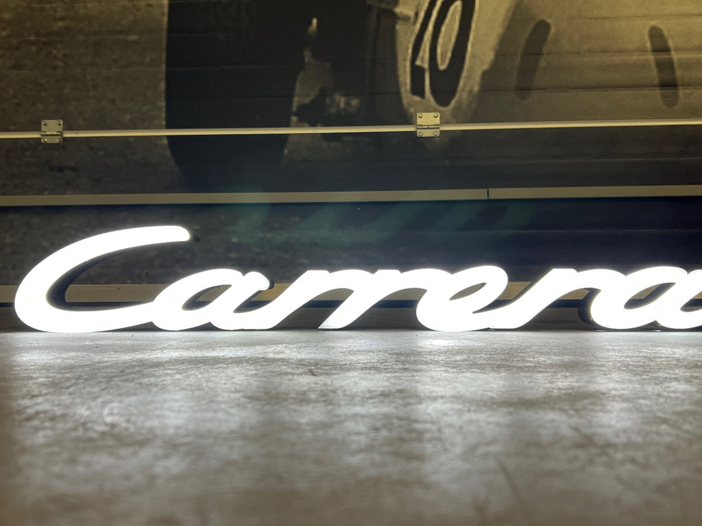 2000 Porsche Carrera official dealership illuminated sign – The Sign  Experience